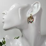 Gold Filled Double Heart Huggie Hoop Earrings Photo 2