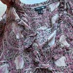 Paige Morris & Co X Arianne 100% Silk Floral Print Long Sleeves Blouse Size L Photo 5