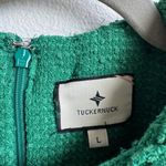 Tuckernuck  Dress Size Large Emerald Green Jackie Tweed Shift Business Career Photo 3
