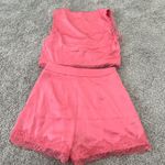 PaperMoon  Pink Crop Top and shorts Lace-Up Detail set Photo 6