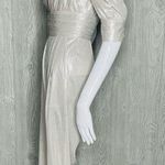 Retrofête Rare retrofete Thambi Jumpsuit / romper one shoulder silver retro outfit xs Photo 4