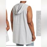 Cyrus Sleeveless Hooded Tunic Length Knit Cardigan Photo 7