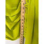 For Love & Lemons  Lorlai Mini Lime Green Rose Party Ruched Dress Small Photo 2