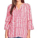 Gloria Vanderbilt  Womens Semi Loose Tunic Top Size Medium Bell Sleeves New Photo 0