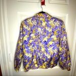 Vintage 100% Silk Outer Jogger Jacket Size Large Purple Photo 5