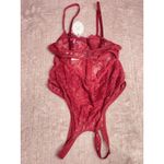 Avidlove Women Lingerie Size Small Color Burgundy One Piece Lace See Through NWT Red Photo 4