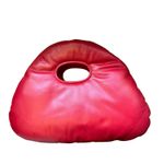 A.W.A.K.E. MODE‎ Small Lucy Faux Leather Padded Top Handle Bag Red Photo 5