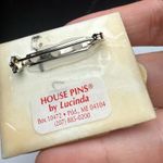 Kitty Cat In Front Of House Signed House Pins By Lucinda Brooch Pin Handcrafted Photo 11