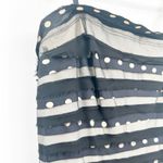 BCBGMAXAZRIA Womens Y2K Polka Dot Silk Striped Tulle Party Dress Size 4 Black Photo 4