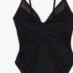 Nasty Gal Sheer Black One Piece Swimsuit Photo 2
