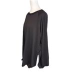 Tek Gear  Tunic Size XL Black Active Long Sleeve Women’s Top Crewneck NWOT Photo 2
