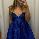 Lucy in the Sky Blue Mini Dress Homecoming Photo 0