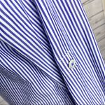 Vineyard Vines Blue & White Striped Popover Top Size Small Photo 5