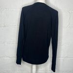 Athleta Women's Black Long Sleeve Crewneck Criss Cross Black Sweatshirt Sz Small Photo 1