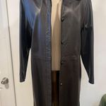 Bettini Rizzi Brown Soft Long Leather Minimalist Jacket Small Médium Photo 8