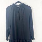 Ralph Lauren LAUREN Classic Black Embroidered Georgette Dress, Size 8 Photo 10