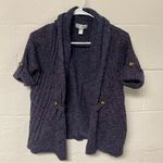 Dressbarn Women’s Knit Cardigan in Blue and Burgundy Size Large Photo 0