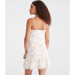 Aeropostale New Floral Strapless Drop-Waist Mini Dress Photo 2