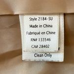 Ecru  Suede Tan Collarless Moto Zip Up Jacket Zippered Pockets & Sleeves Size XL Photo 11