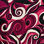 Classiques Entier Silk Red and Black Ruched Long Sleeve Blouse Photo 6