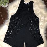 Newport News black sequins sleeveless vest medium Photo 0