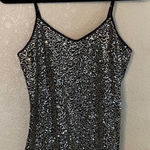 EXPRESS sparkly gold and black camisole size M Photo 0