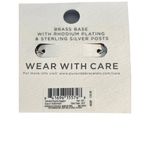 Pura Vida Celestial Charm Huggie Earrings Brass Rhodium Sterling Silver .75" NEW Photo 2