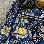 Vera Bradley Laptop Backpack Ellie Blue Elephant Paisley Campus Pockets Zip EUC Photo 2