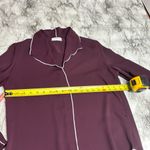 Babaton Aritzia  Rena Top long sleeve blouse size small purple white office Photo 6