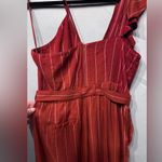 Three Floor  Rent the Runway Stripe one shoulder Margaux jumpsuit Sz 6 $360 Photo 11