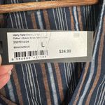 Cotton On NWT Harry twist front striped long sleeve top Sz L Photo 3