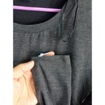 Forever 21  Dress Ruched Womens Large Long Sleeve Color Dark Gray Size Medium Photo 3