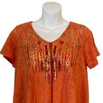 New Directions Women's Orange Casual Blouse S Photo 1