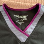 Grey's Anatomy Black & Purple Scrub Top Photo 1
