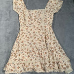 American Eagle Outfitters Cream floral dress Photo 0