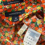 Lands' End Lands’ End No Iron Supima colorful citrus button down plus size shirt Photo 3