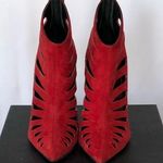 Giuseppe Zanotti  red suede bootie size 39.5 Photo 0