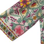 Evelyn Pearson 60s Vintage Psychedelic Loungewear Robe Cover Up Zipper Floral Pink Size L Photo 3