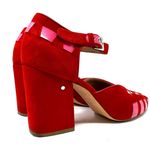 LAURENCE DÉCADE red suede Mary Jane shoes, made in Italy, size 40 Photo 6