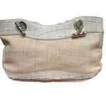 Elaine Turner  Woven Cream Leather & Raffia Shoulder Bag Photo 12