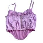 Urban Outfitters NWOT  Lilac Cowl Neck Silky Kiss The Sky Corset Size Small Photo 4