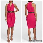 Donna Karan  Belted Midi Sheath Dress Hot Pink 6 Photo 1