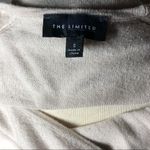 The Limited  wrap front knit shirt top v neck cross cross side zipper small beige tan Photo 2