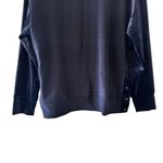 Athleta Retroplush Velvet Mixed Media Crewneck Oversized Sweatshirt Size M #2373 Photo 6