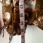 MAGNOLIA BOUTIQUE floral‎ puff sleeve blouse Women’s SIZE SMALL boho fall Brown Photo 8