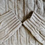 Ralph Lauren  vintage 90’s 100% merino lambs wool tan V-Neck cable knit sweater Photo 4