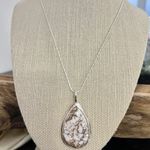 Wild Horse Turquoise 925 Silver Plated Necklace Native American Jewelry Brown Photo 0