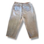 Vintage Generra 100% Cotton Women's Cropped High Waist Mom Jean sz 16 Distressed Blue Photo 2