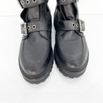 DNA  Footwear Leather Open‎ Side Buckle Boots 10 Black Photo 2
