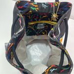 Paul Brent Coastal life seahorses Colorful Embroidered Bucket Bag Cruise Beach Black Photo 7
